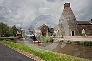 Bottle kiln and canal - Industrial England