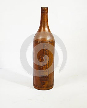A bottle of leather of cow to protect it
