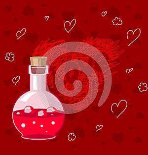 Bottle of love elixir photo