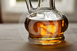 Bottle with maple sirop