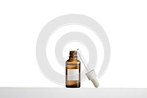 Bottle of medicine isolated