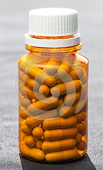 bottle of medicine pills