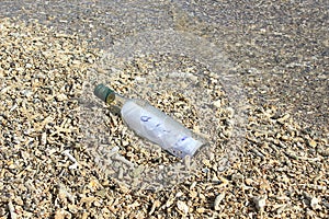 Bottle with message washed ashore