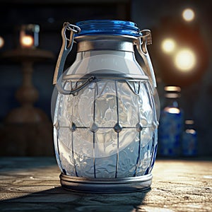 A bottle of milk mockup