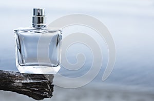 Bottle of modern perfume