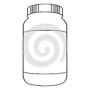 Bottle of nutritional supplements