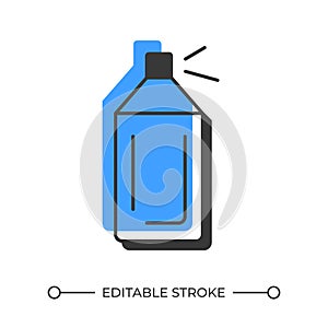 Bottle offset shadow line icon