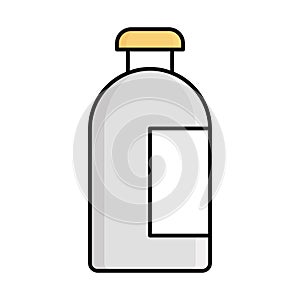 Bottle Outline with Fill Color Vector icon which can easily modify or edit photo