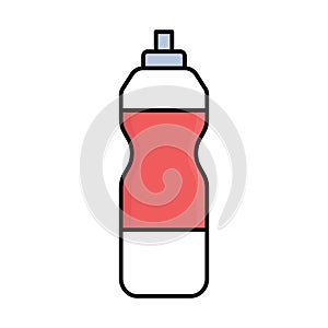 Bottle Outline with Fill Color Vector icon which can easily modify or edit photo