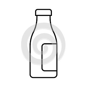Bottle Outline Vector icon which can easily modify or edit photo
