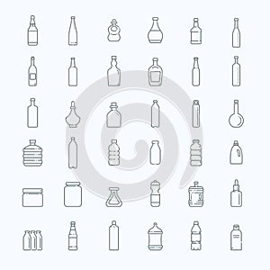 Bottle, packaging collection - vector