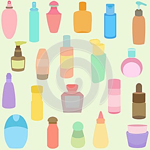 Bottle, perfume, glass, containers in Pastel