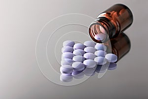 Bottle with pills photo