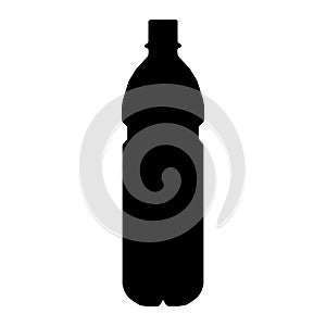 Bottle plastic icon black color