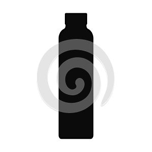 Bottle plastic icon black color