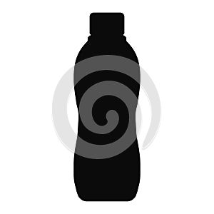 Bottle plastic icon black color