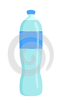 Bottle of Pure Water Banner Vector Illustration