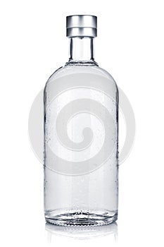Bottle of russian vodka photo