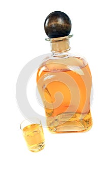 Bottle and small glass