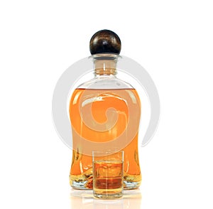 Bottle and small glass