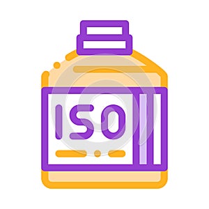 Bottle With Sport Nutrition Vector Thin Line Icon