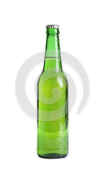 Bottle of tasty cold beer