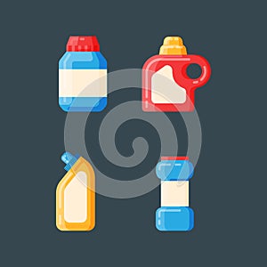 Bottle template blank package container vector