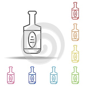 bottle of tequila icon. Elements of Alcohol drink in multi colored icons. Simple icon for websites, web design, mobile app, info
