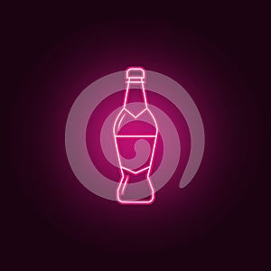 bottle of tequila icon. Elements of Bottle in neon style icons. Simple icon for websites, web design, mobile app, info graphics