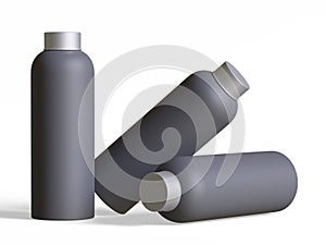 Bottle thumbler realistic render 3D illustration