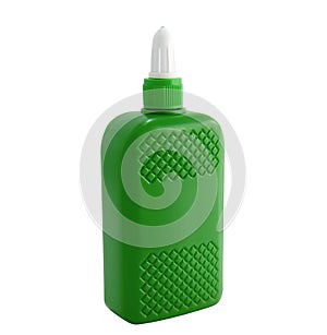 Bottle to glue on a white