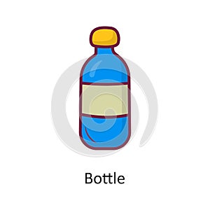 Bottle vector Fill outline Icon Design illustration. Holiday Symbol on White background EPS 10 File