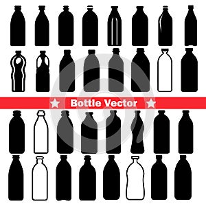 Bottle Vector Graphics HighQuality Silhouettes for Professional Design Work