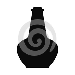 Bottle vector icon black color