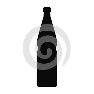 Bottle vector icon black color