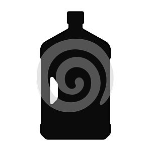 Bottle vector plastic silhouette black color