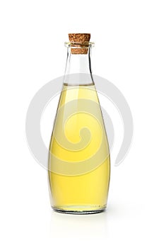 Bottle of vetgetable oil with cork cap