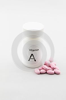 Bottle of vitamin A