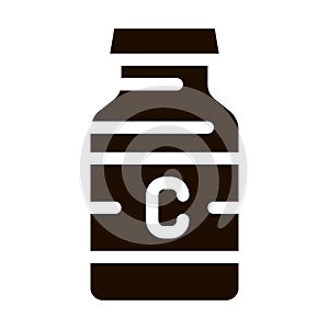 Bottle Vitamin Nutrition Vector Icon