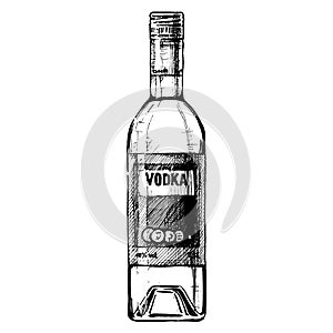 Bottle of vodka