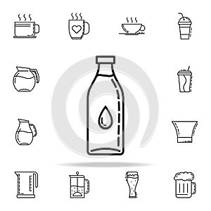 bottle of water dusk icon. Drinks & Beverages icons universal set for web and mobile