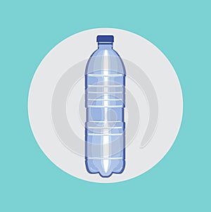Bottle of water flat vector design icon