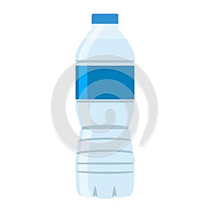 Bottle of water icon. Flat style vector.