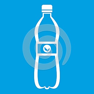 Bottle of water icon white