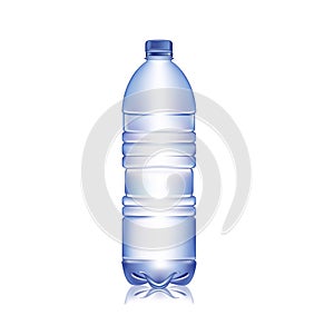 Bottle of water isolated on white