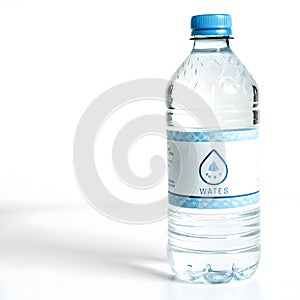 Bottle of water isolated on white background