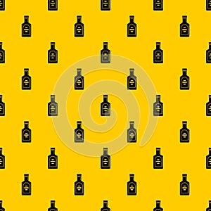 Bottle of whiskey pattern vector