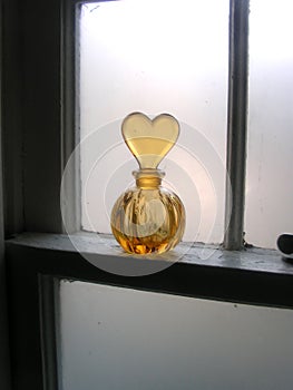 Bottle on window sill