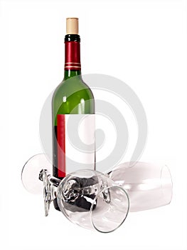 Bottle Wine Glasses