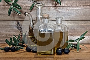 Bottled olive oil